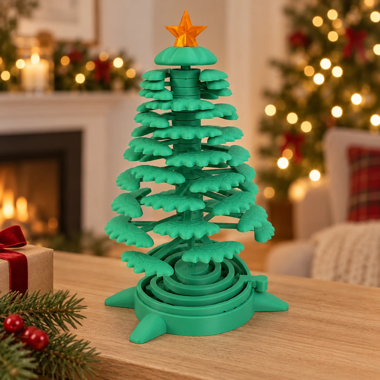 3D-Printed Christmas Tree — another view